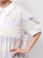 merry jenny｜Flower Lager Mini Dress