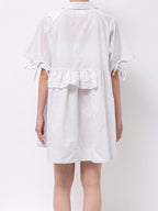 merry jenny｜Striped Frill Mini Dress