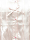 merry jenny｜Ribbon satin shirt