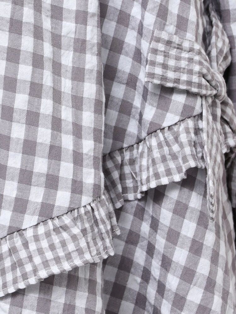 merry jenny｜Gingham Decorative Ribbon Skirt