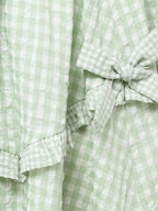 merry jenny｜Gingham Decorative Ribbon Skirt