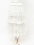 merry jenny｜Tulle pannier tiered skirt
