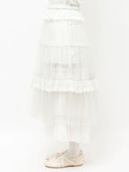merry jenny｜Tulle pannier tiered skirt