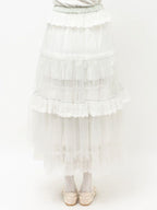 merry jenny｜Tulle pannier tiered skirt