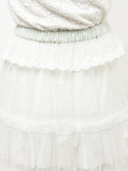 merry jenny｜Tulle pannier tiered skirt