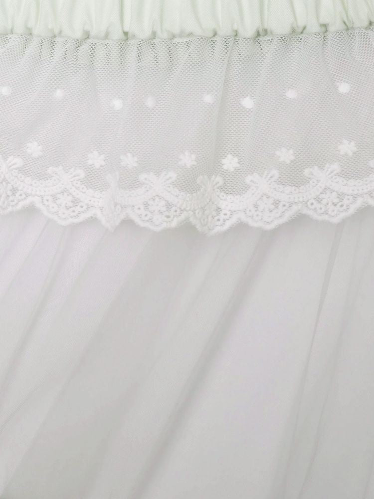 merry jenny｜Tulle pannier tiered skirt