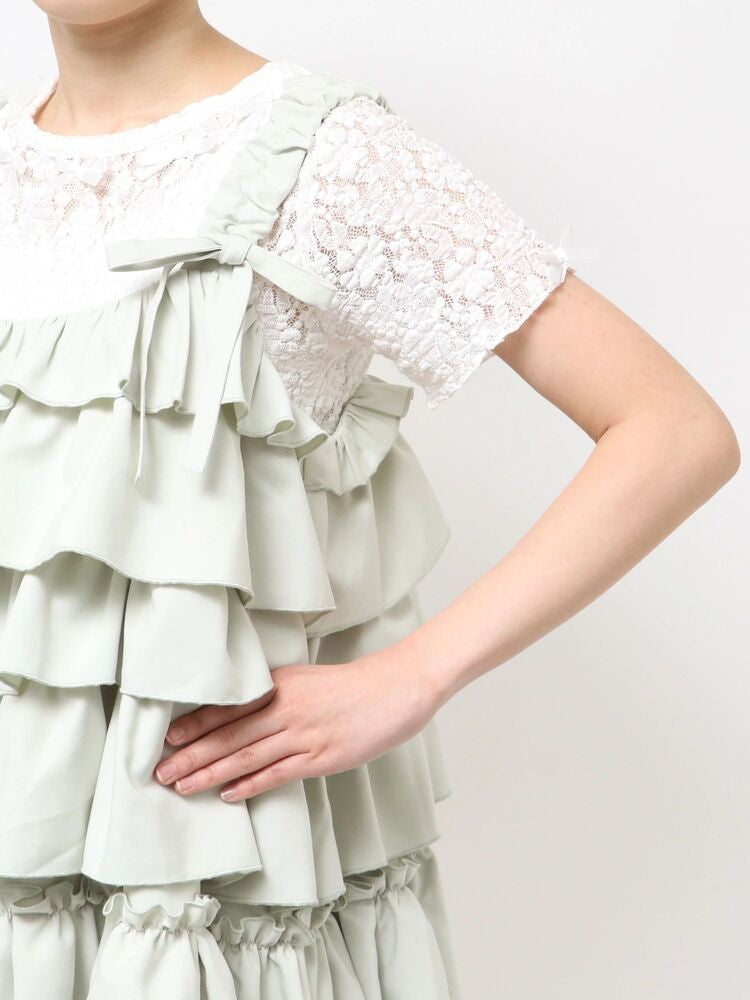merry jenny｜Whipped cream mini dress