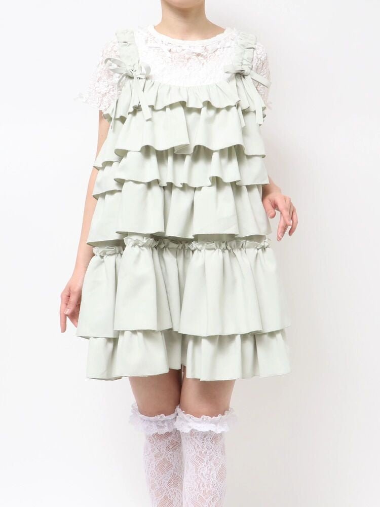 merry jenny｜Whipped cream mini dress