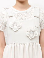 merry jenny｜Cushion Flower Mini Dress