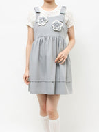 merry jenny｜Cushion Flower Mini Dress