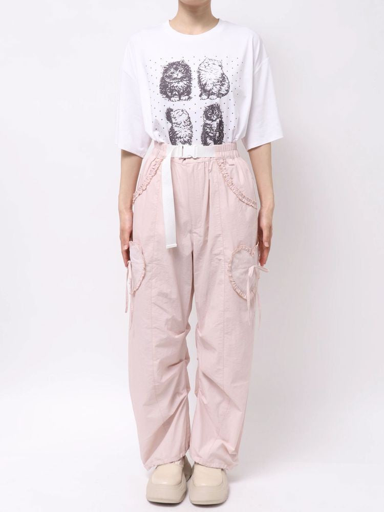 merry jenny｜Frill military cargo pants