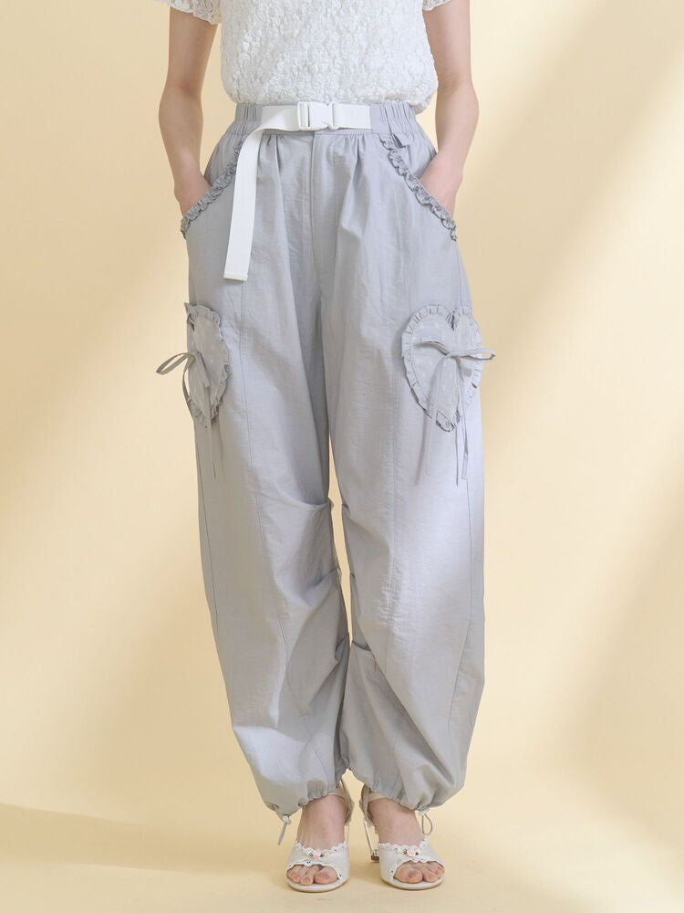 merry jenny｜Frill military cargo pants