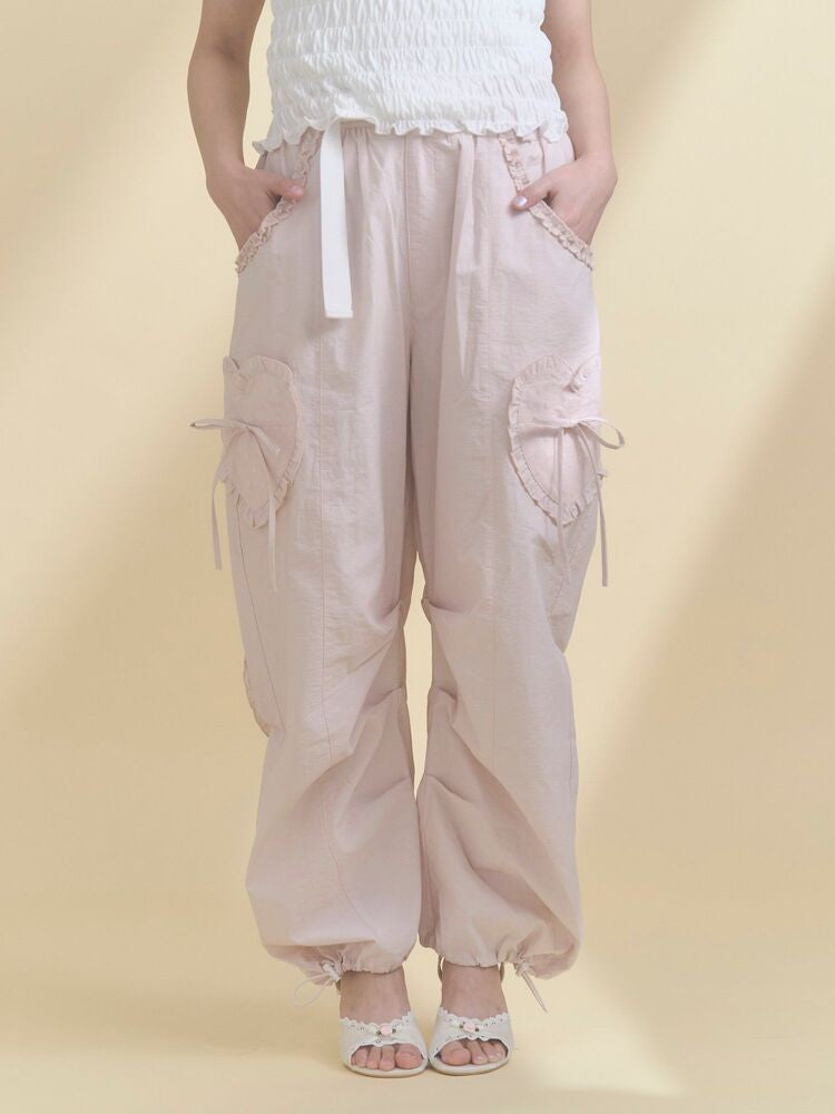 merry jenny｜Frill military cargo pants