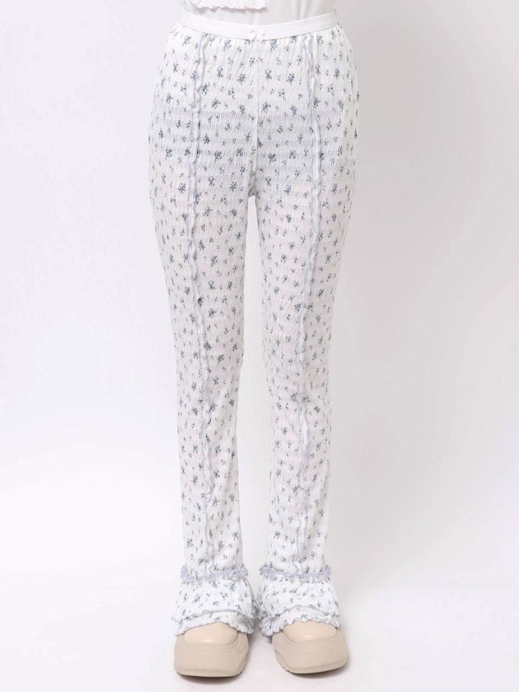 merry jenny｜Stretch tiered frill pants