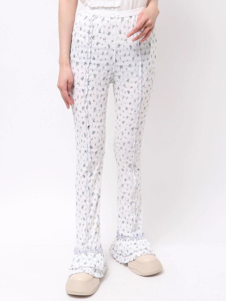 merry jenny｜Stretch tiered frill pants