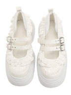 merry jenny｜Frill mary jane metal sneakers