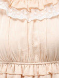 merry jenny｜Satin Candy-Sleeve Mini Dress