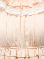 merry jenny｜Satin Candy-Sleeve Mini Dress