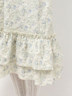 merry jenny｜Jacquard tiered dress