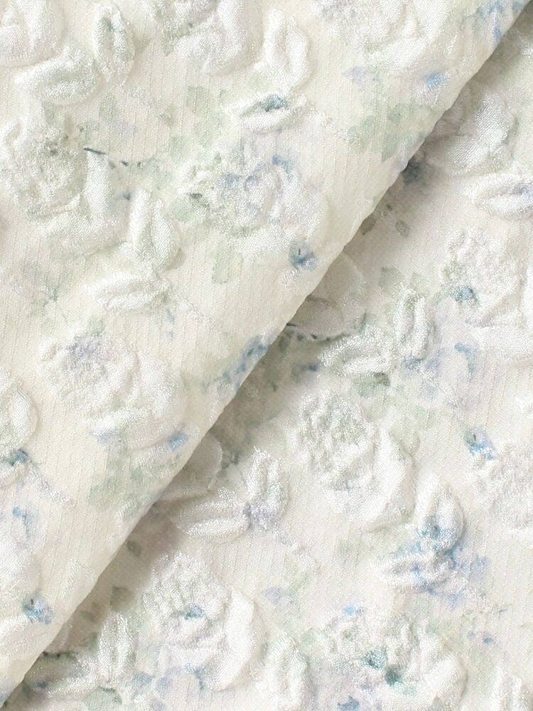 merry jenny｜Jacquard tiered dress