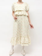 merry jenny｜Jacquard tiered dress