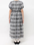 merry jenny｜Scalloped Pin-Dot Check Dress