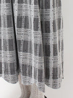 merry jenny｜Scalloped Pin-Dot Check Dress