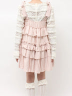 merry jenny｜Soft Ruffle Mini Dress