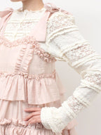 merry jenny｜Soft Ruffle Mini Dress