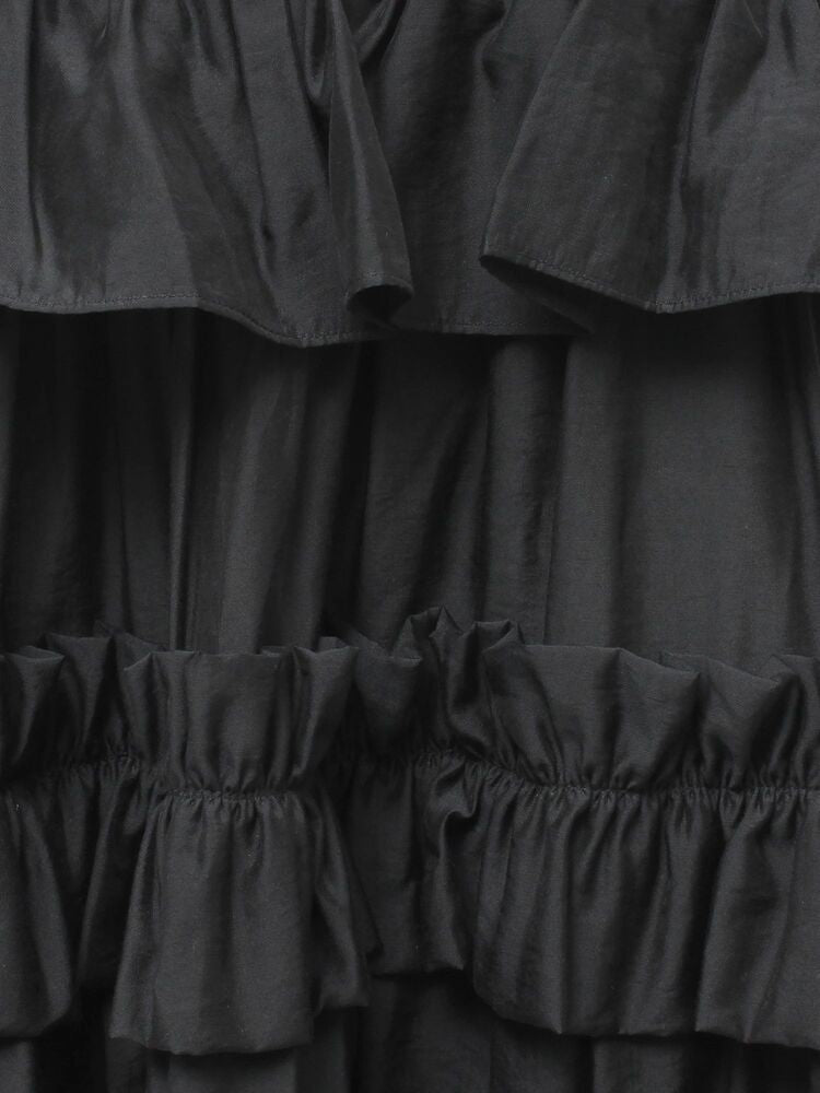 merry jenny｜Soft Ruffle Mini Dress