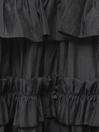 merry jenny｜Soft Ruffle Mini Dress