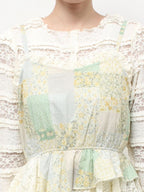 merry jenny｜Flower Garden Asymmetrical Tops