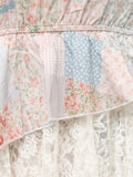 merry jenny｜Flower Garden Asymmetrical Tops