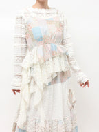 merry jenny｜Flower Garden Asymmetrical Tops