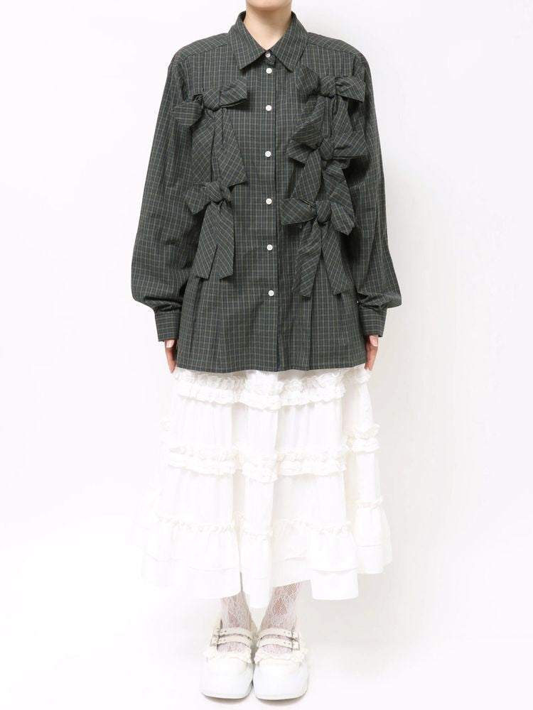 merry jenny｜Bonbon Ribbon shirt