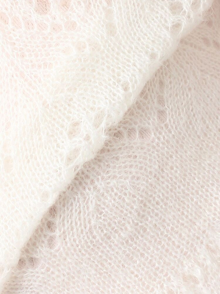 merry jenny｜Open-knit cardigan