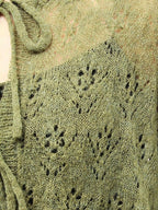 merry jenny｜Open-knit cardigan