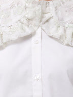 merry jenny｜Floral Sequin-Collar Blouse