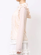 merry jenny｜Hooded Cutrace tops