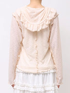 merry jenny｜Hooded Cutrace tops