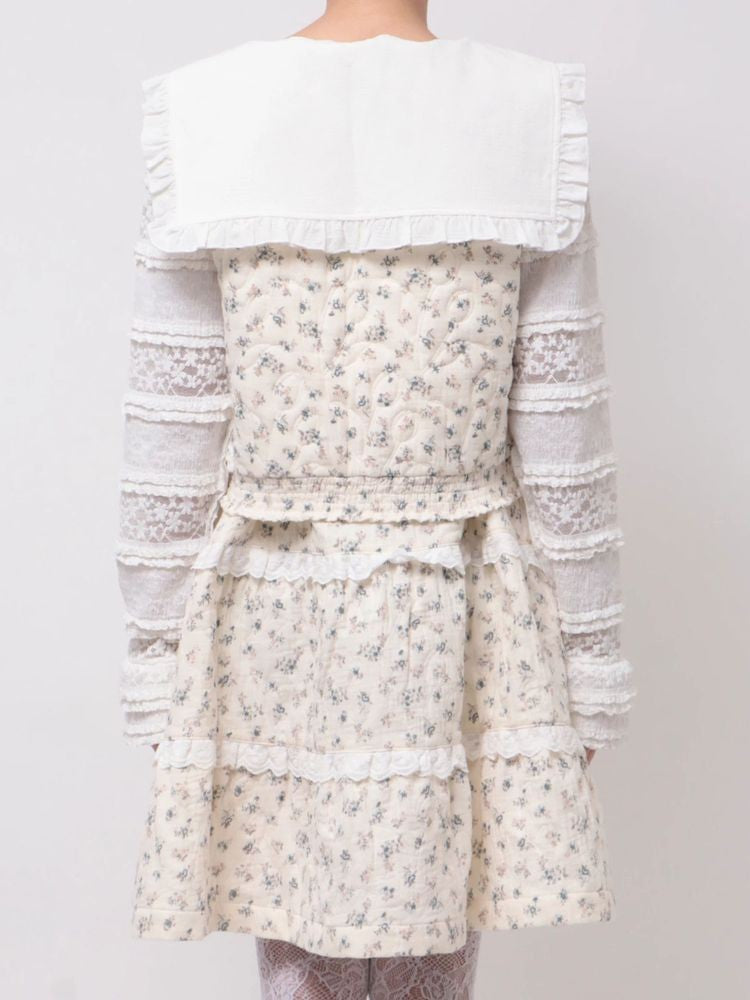 merry jenny｜Floral Quilted Vest
