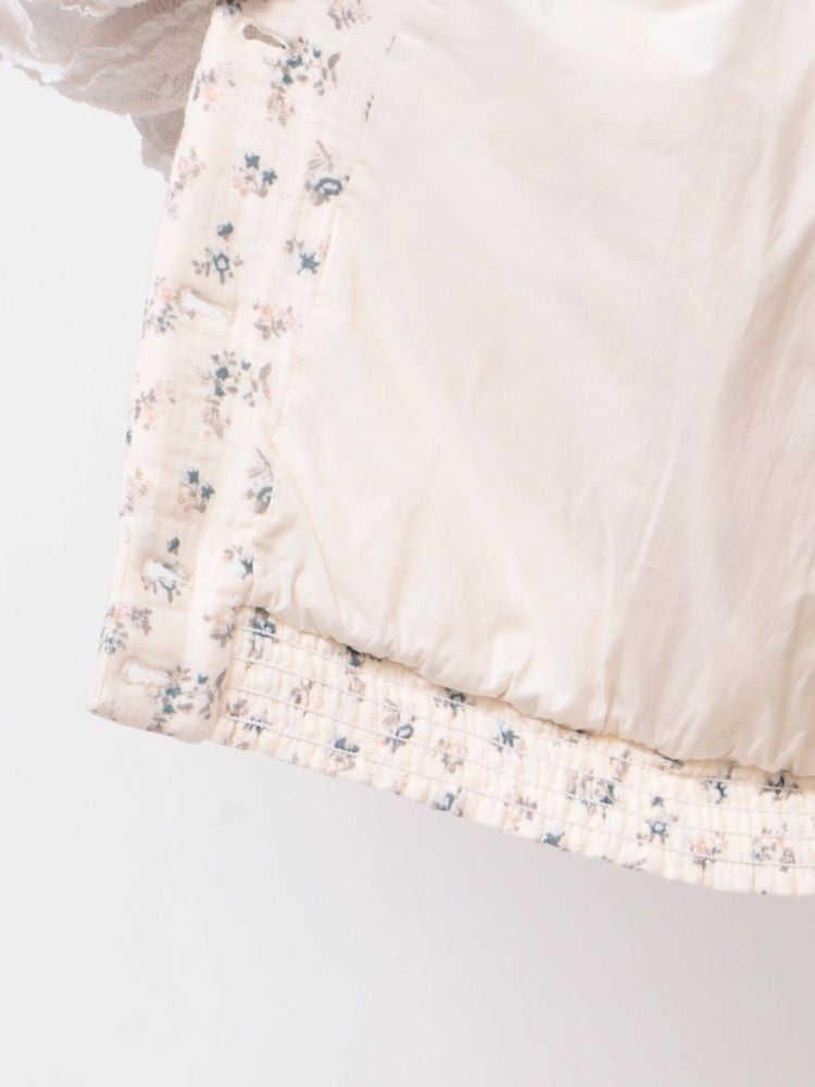 merry jenny｜Floral Quilted Vest