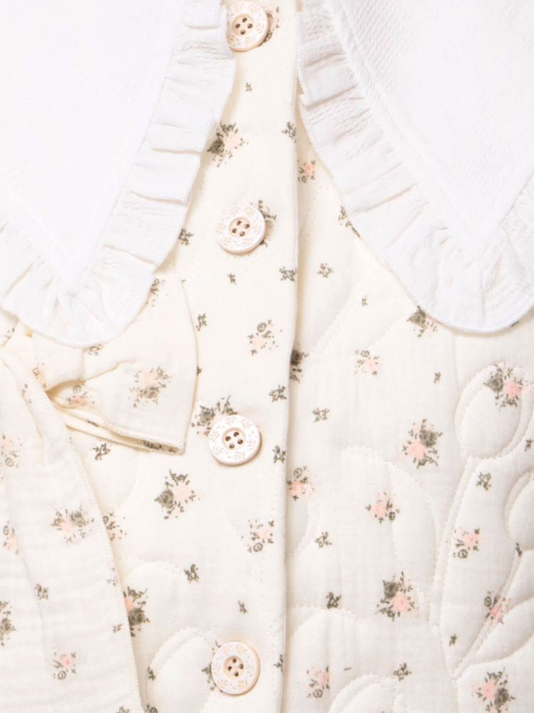 merry jenny｜Floral Quilted Vest