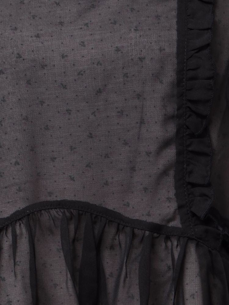 merry jenny｜Sheer Layered Ruffle Dress