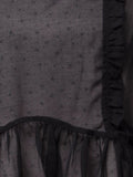 merry jenny｜Sheer Layered Ruffle Dress