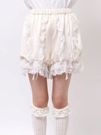 merry jenny｜Milk-lace pumpkin pants