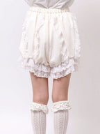 merry jenny｜Milk-lace pumpkin pants