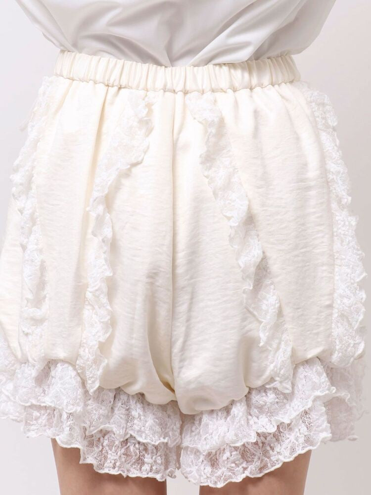 merry jenny｜Milk-lace pumpkin pants