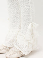 merry jenny｜Side-ribbon lace pants