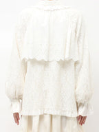 merry jenny｜Lace Zip-Up Blouson